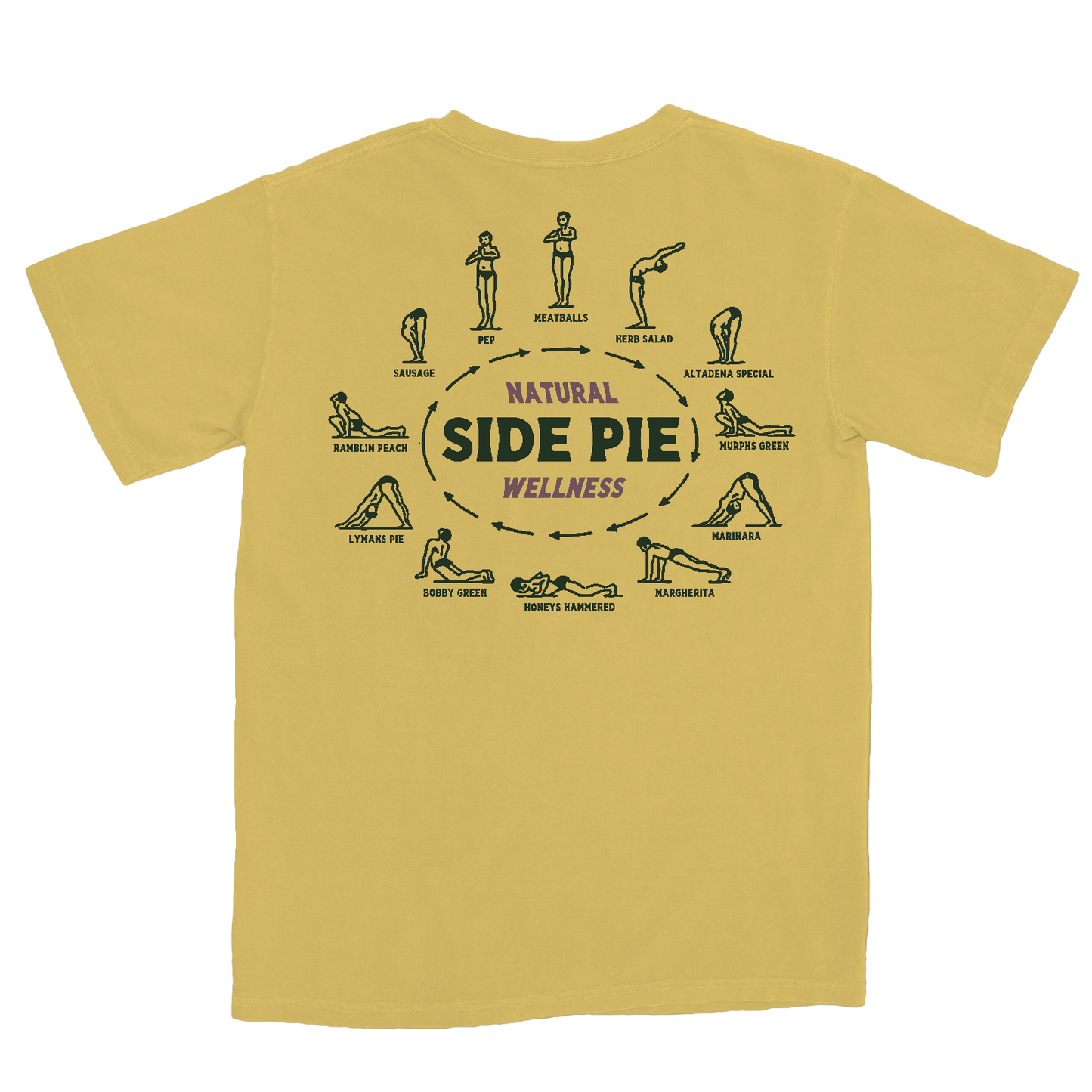 Side Pie Wellness - Mustard T-Shirt